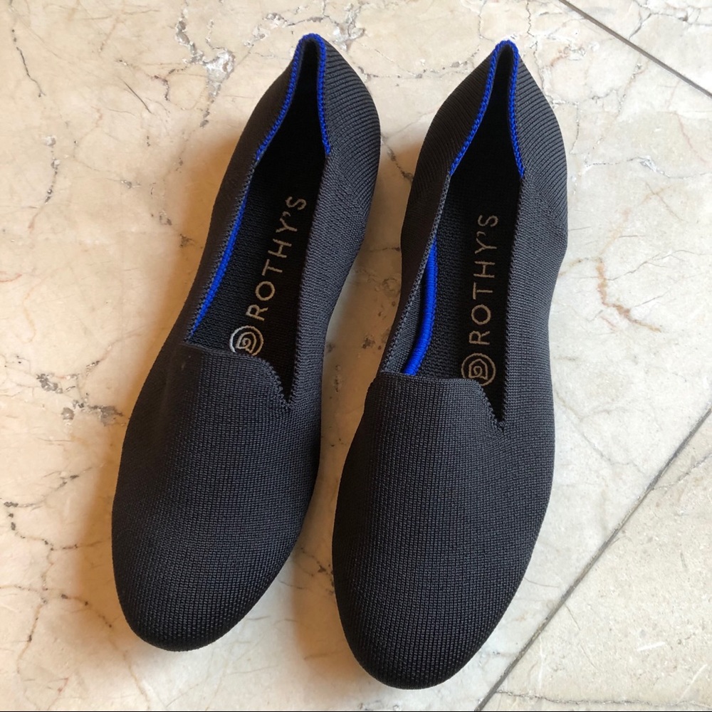 EUC Rothys black loafer flats